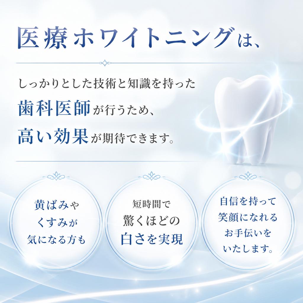医療ホワイトニングの効果